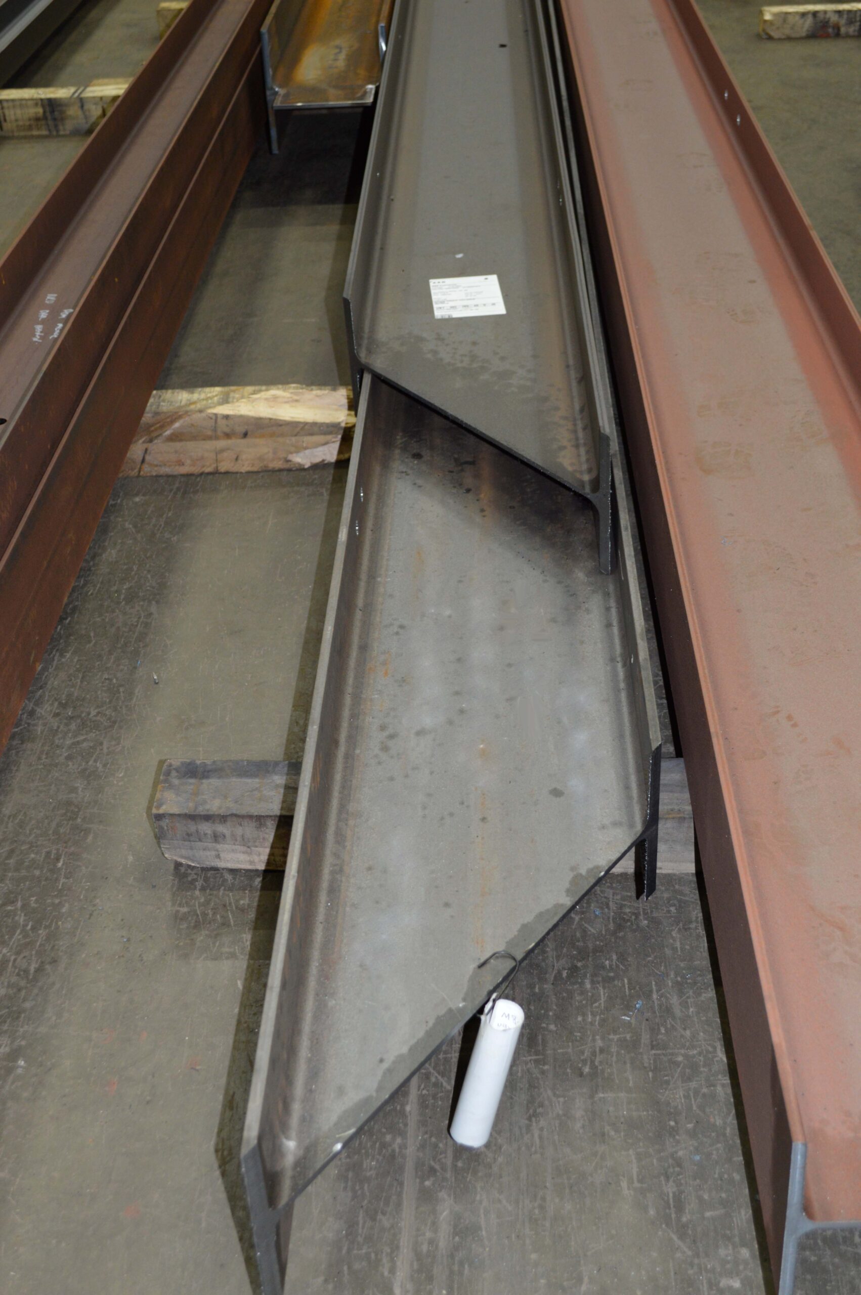 Steel processing steel beam