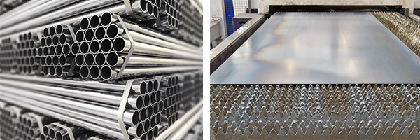 stainless steel plates and tubes