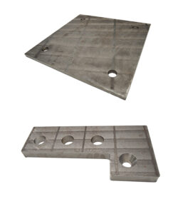 Drilled steel plates