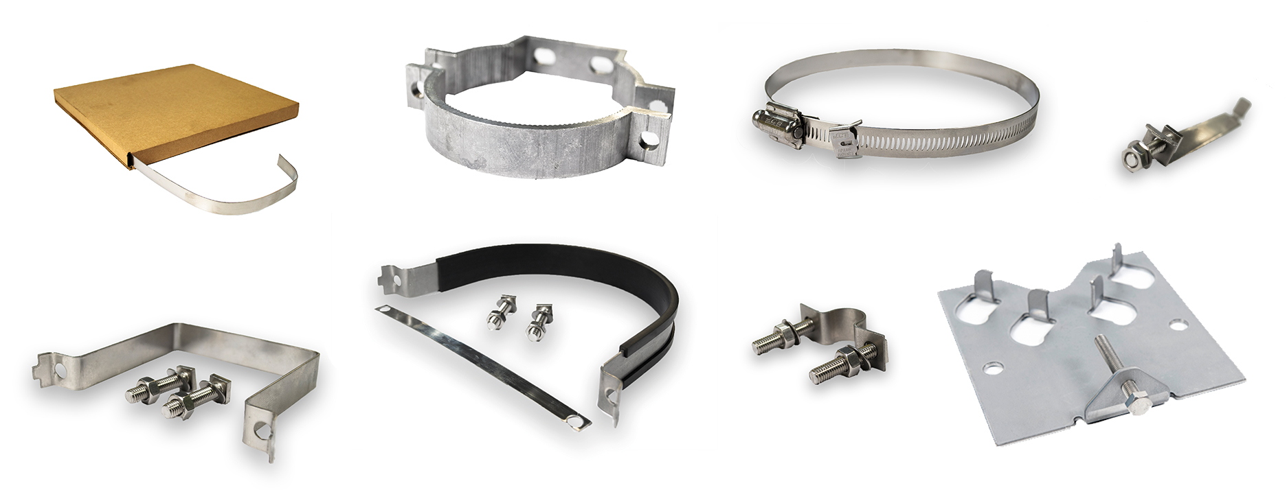 A selection of traffic sign fittings