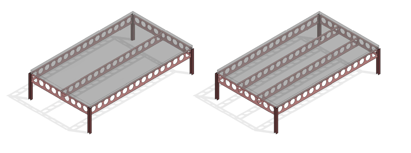 Westok secondary and primary beam grid options