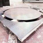 Laser cut stainless steel sheet