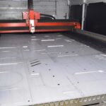 Laser cut stainless steel sheet
