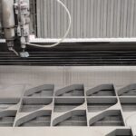 Stainless steel parts cut with water jet