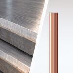 Steel bi-metalic plates and copper tubes